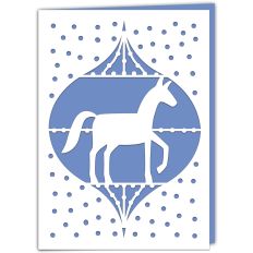 Horse Bauble Holiday Card