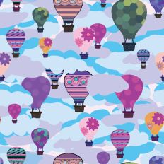 Up, Up, and Away - purple tones