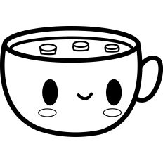 Hot Chocolate Lineart