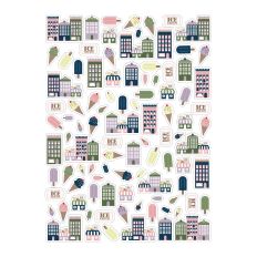 ICE CREAM CONES HOUSES POPSICLES STICKER SHEET – RABEA BILZ