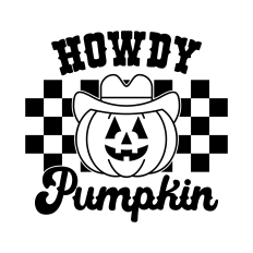 Howdy Pumpkin SVG | Western SVG | Halloween