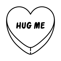 Candy Heart SVG | Valentine's Day SVG | Valentine's Day Clipart