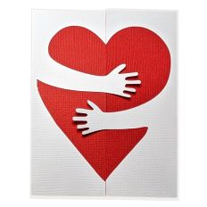 Hugging Heart Card 