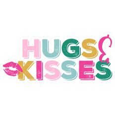Hugs and Kisses - Valentine's Day Print and Cut