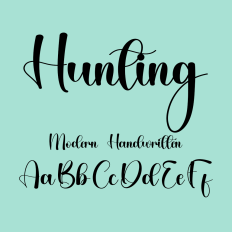 Hunting Handwritten Font