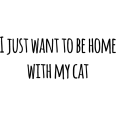 i just want to be home with my cat