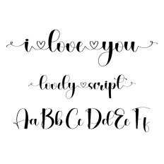 I Love You Font