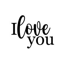 I LOVE YOU SVG