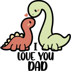 i love you dad dinosaurus family