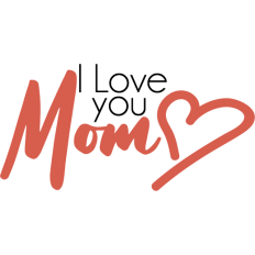 i love you mom heart