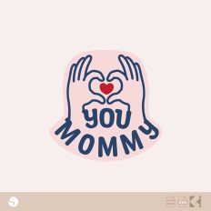 "Love You Mommy" Hand Heart SVG for Silhouette