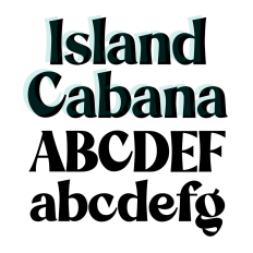 BFC island Cabana Modern Sans Display Font