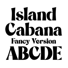 BFC Island Cabana Fancy Version Modern Sans Font