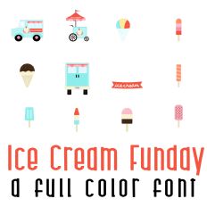 Ice Cream Funday Full Color Font