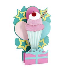 Ice Cream Soda Slice Card