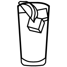 Ice Tea Outline