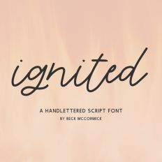 Ignited Script Font