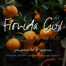 Florida Girl Script and Sans Duo
