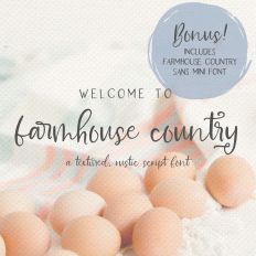 Farmhouse Country Script and Sans Duo