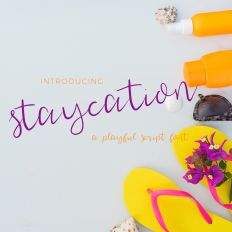 Staycation Script Font