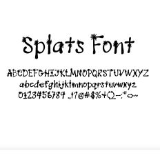 Splats Font