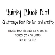 Quirky Block Letters