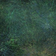 Impressionistic Emerald Green Abstract