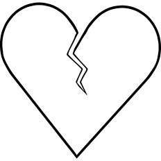 Broken art lineart