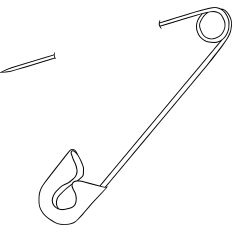 Safety Pin Illustration