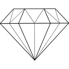 Diamond minimal illustration