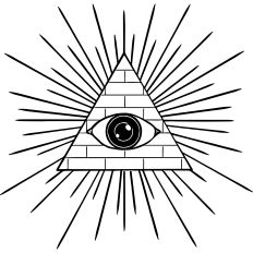 All seeing Eye Triangle 