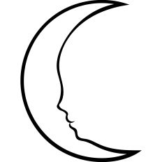 Moon silhouette 