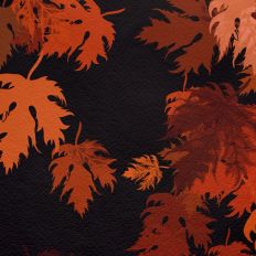 Swirling Halloween Leaves
