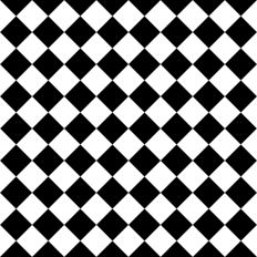 Black and White Diamond Checkerboard 