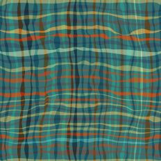 Uneven woven net ragged stripes in rustic colors