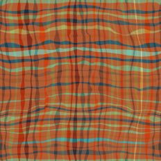 Uneven woven net ragged in rustic colors  rust