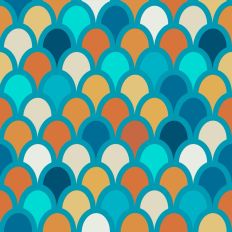 Scalloped Multicolor Scales