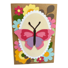 Butterfly Floral Card - 5x7