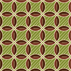 Football Astroid shape design with yard lines