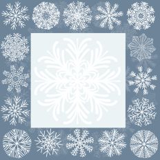 Fancy Snowflake Border