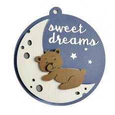 Bear on the Moon Ornament, Bear on the Moon Gift Tag
