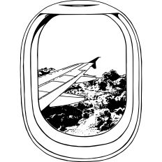 Airplane window