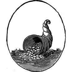Cornucopia Vintage Illustration