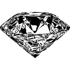 Diamond Black and White