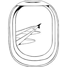 Airplane window