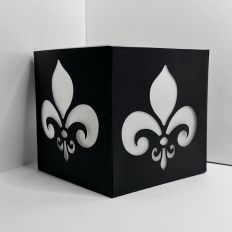 Fleur De Lis Paper Lantern Candle Holder