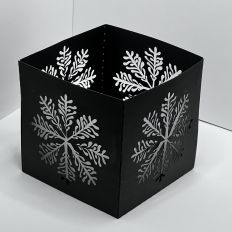 Fancy Snowflake Luminary Lantern Candle Holder