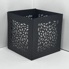  Leaf Mosaic Like Paper Luminary Lantern Box Candle Holder 