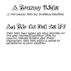 A Bumpy Ride: A Playful Typeface That Embarks on a Journey of Fun and Unpredictability