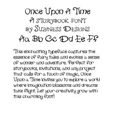 Once Upon A Time: An Enchanting Typeface that Captures the Magic of Fairy Tales and Imagination.  Font